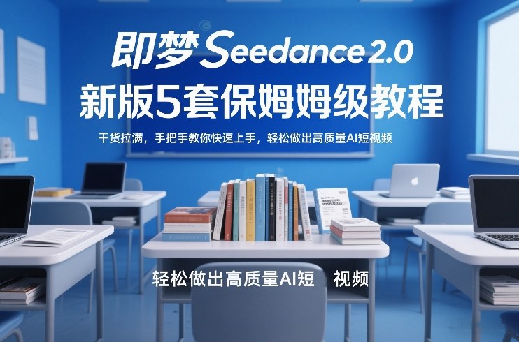 即梦Seedance2.0新版5套保姆级教程，干货拉满，手把手教你快速上手，轻松做出高质量AI短视频| 副业网
