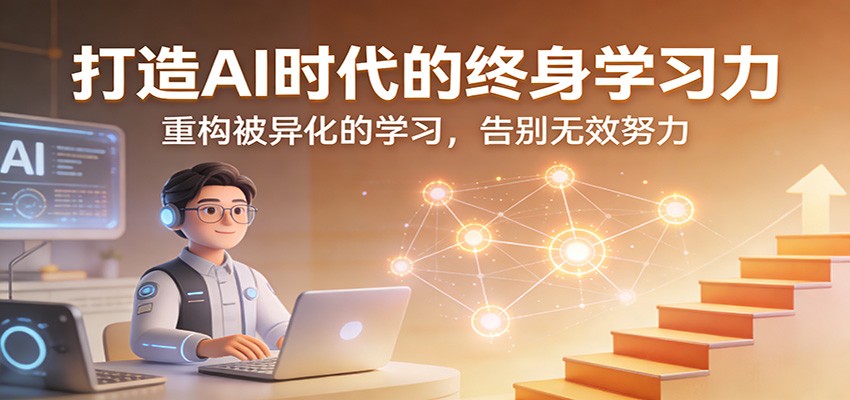 打造AI时代的终身学习力：重构被异化的学习，告别无效努力| 副业网