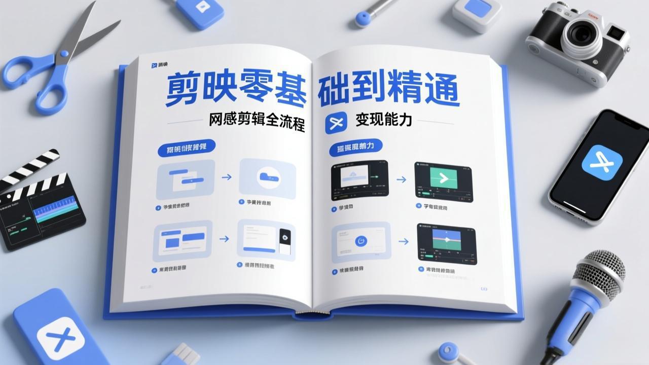 剪映零基础也能快速上手，从入门到精通掌握网感剪辑全流程，掌握能直接变现的剪辑能力| 副业网