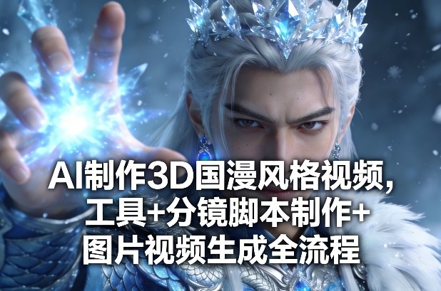 AI制作3D国漫风格视频，工具+分镜脚本制作+图片视频生成全流程| 副业网