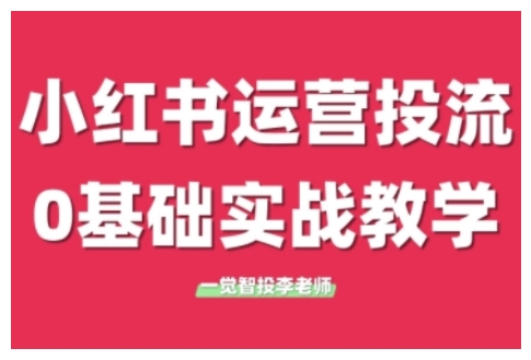 小红书运营投流，小红书广告投放从0到1的实战课，学完即可开始投放(更新26年)| 副业网
