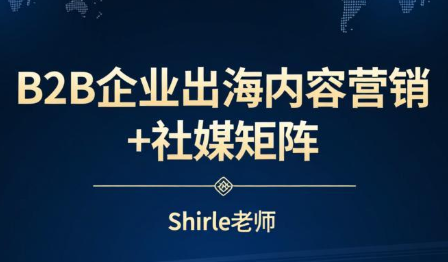 shirle老师·B2B企业出海内容营销+社媒矩阵| 副业网