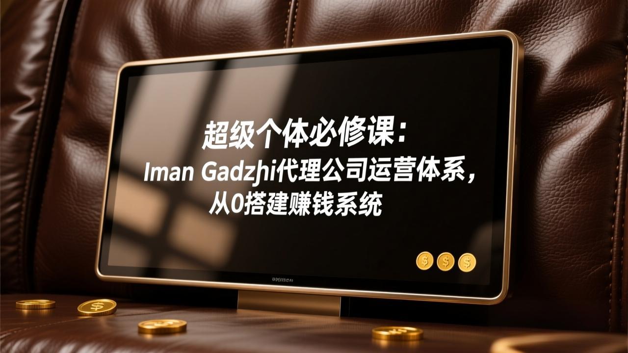 超级个体必修课：Iman Gadzhi代理公司运营体系，从0搭建赚钱系统| 副业网