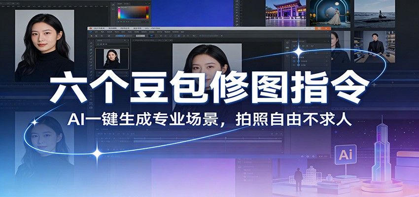 六个豆包修图指令：AI 一键生成专业场景，拍照自由不求人| 副业网