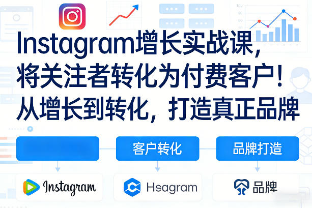 Instagram增长实战课，将关注者转化为付费客户！从增长到转化，打造真正品牌(双语字幕)| 副业网