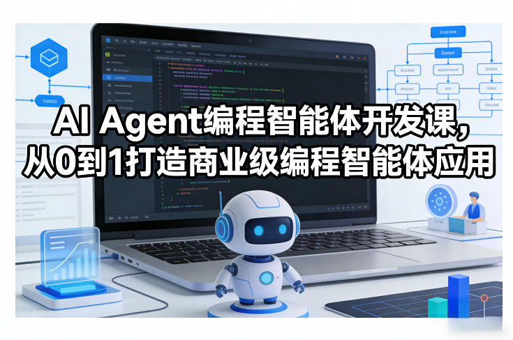 AI Agent编程智能体开发课，从0到1打造商业级编程智能体应用| 副业网