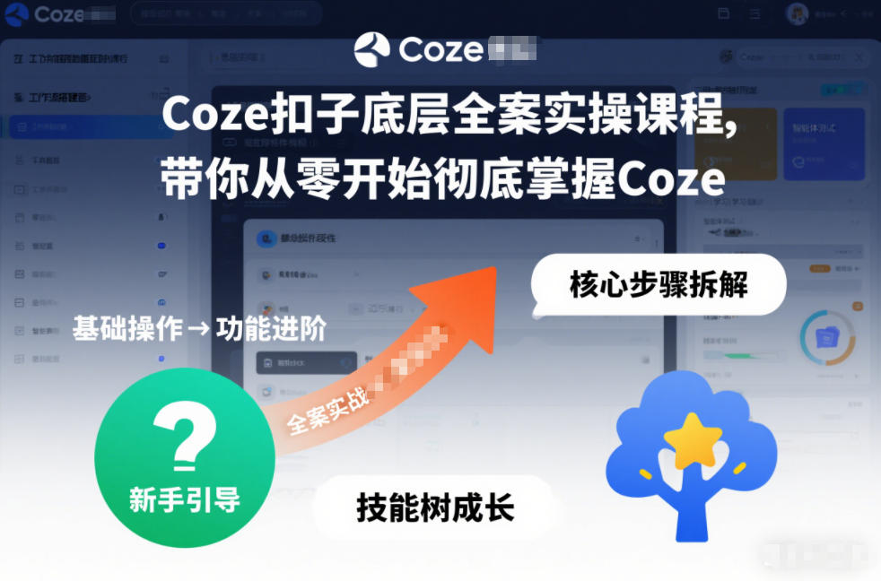Coze扣子底层全案实操课程，带你从零开始彻底掌握Coze(更新3月)| 副业网