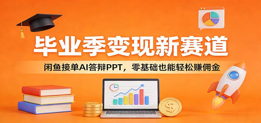 毕业季变现新赛道：闲鱼接单AI答辩PPT，零基础也能轻松赚佣金| 副业网