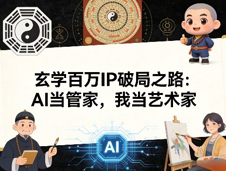 玄学百万IP破局之路：AI当管家，我当艺术家| 副业网