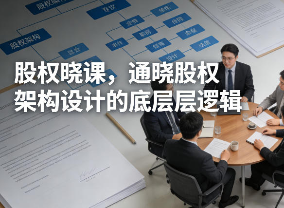 股权晓课，通晓股权架构设计的底层逻辑| 副业网