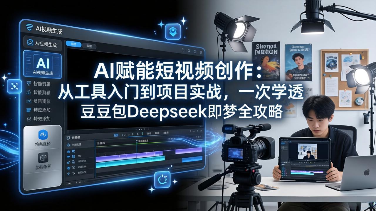 AI赋能短视频创作：从工具入门到项目实战，一次学透豆包Deepseek即梦全攻略| 副业网