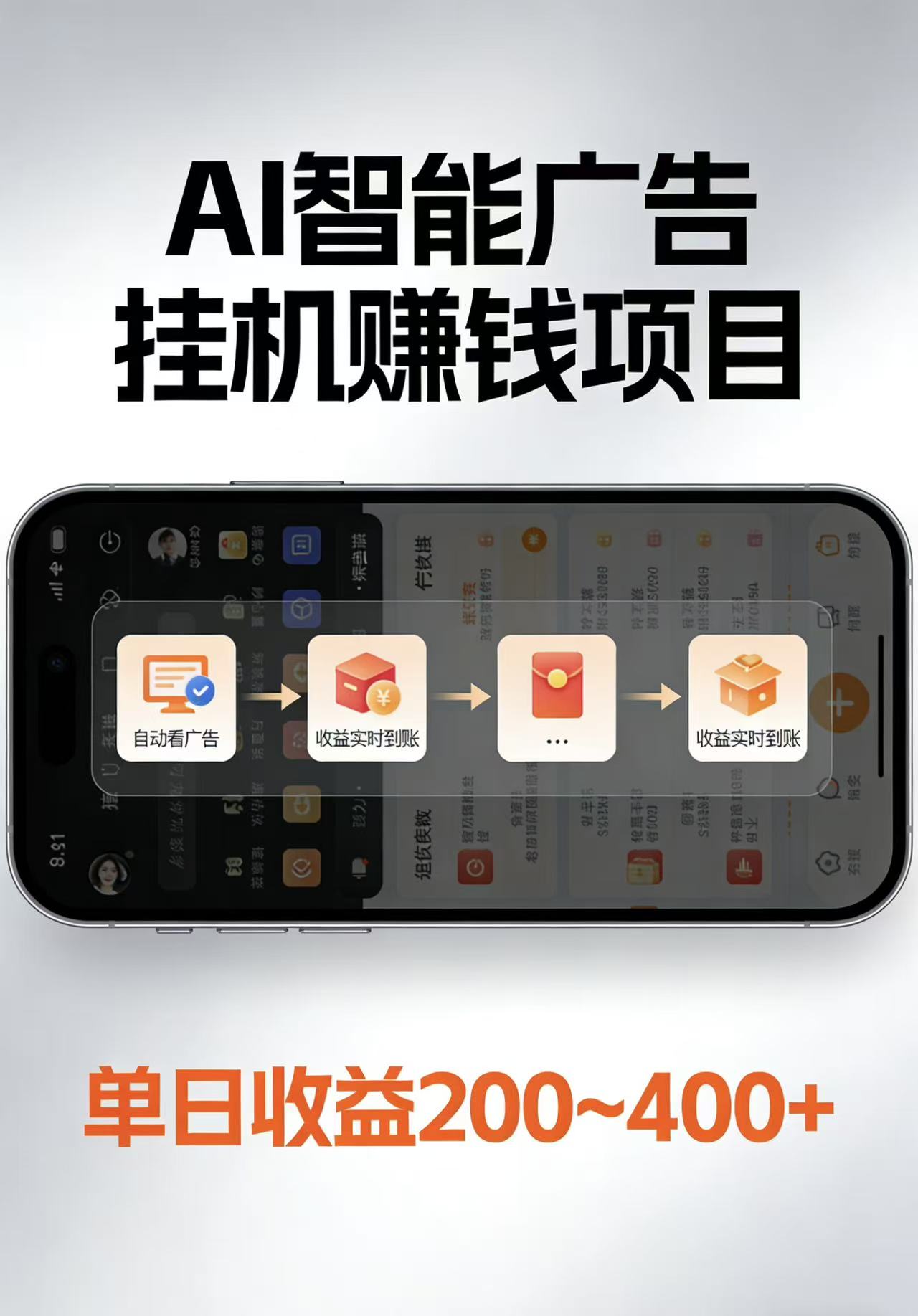 AI智能挂机看广告，每日稳定收益200-400+| 副业网