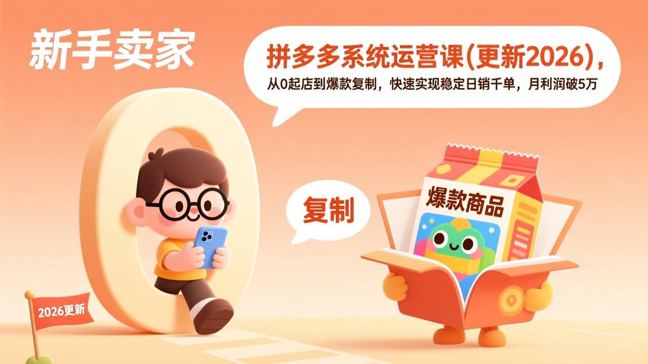 拼多多系统运营课(更新3月| 副业网