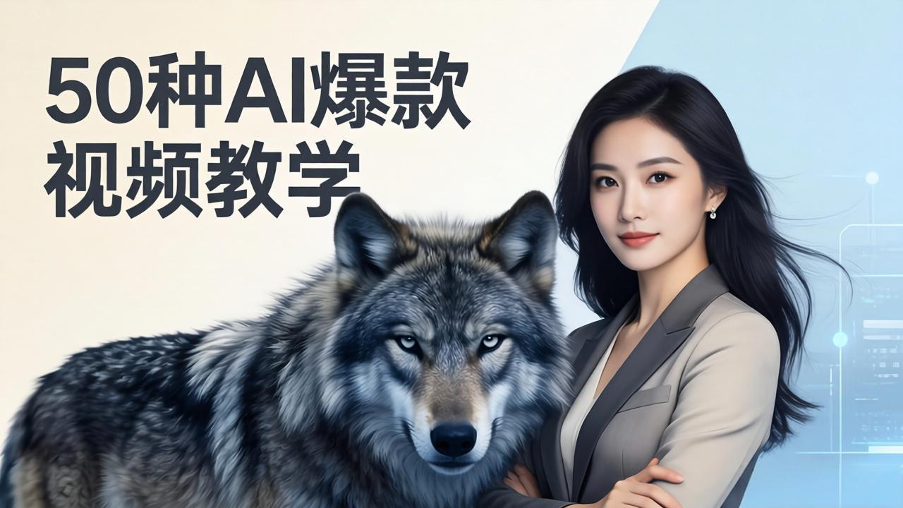 50种AI爆款视频教学：影视级古诗词+治愈萌宠+山海经蛟龙，高阶宝典商业落地| 副业网