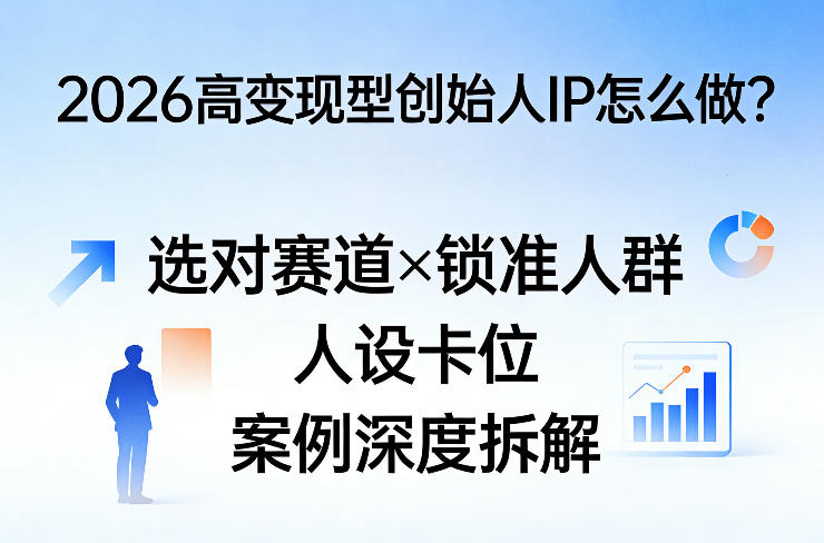 2026高变现型创始人IP怎么做？选对赛道×锁准人群×人设卡位×案例深度拆解| 副业网