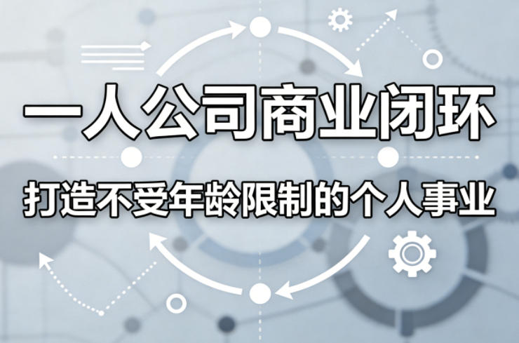 一人公司商业闭环，打造一份不受年龄限制的个人事业| 副业网