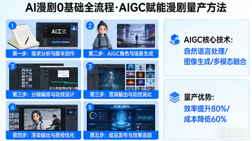 AI漫剧0基础全流程，快速掌握AIGC赋能的漫剧量产方法| 副业网