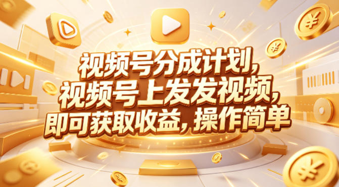 视频号分成计划，599元众筹的Red团队课程，视频号上发发视频，即可获取收益，操作简单| 网创圈