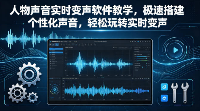 人物声音实时变声软件教学，极速搭建个性化声音，轻松玩转实时变声| 网创圈