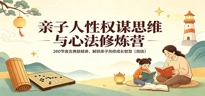 亲子人性权谋思维与心法修炼营：260节寓言典故精讲，解锁亲子共修成长智慧(完结)| 网创圈