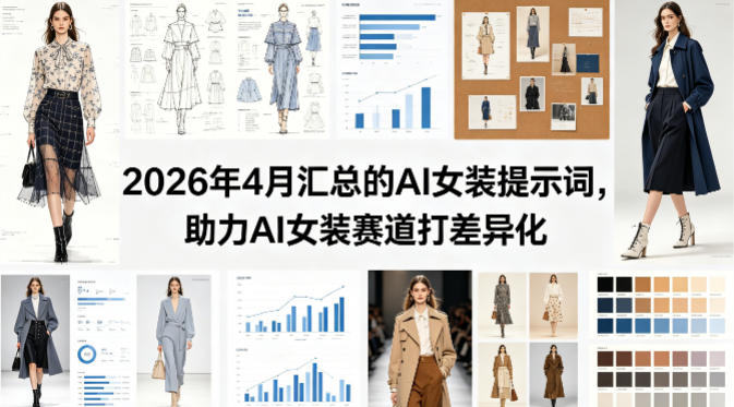 2026年4月汇总的AI女装提示词，助力AI女装赛道打差异化| 网创圈