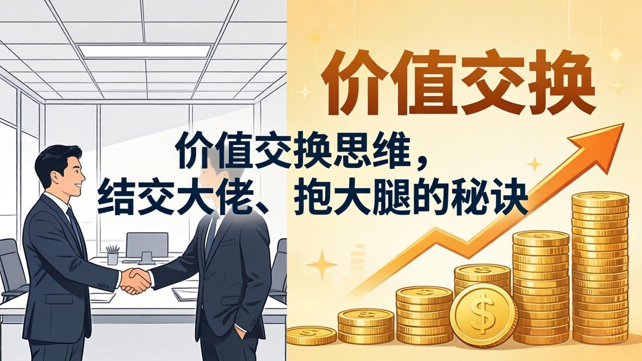 某付费文章：价值交换思维，结交大佬、抱大腿的秘诀| 网创圈