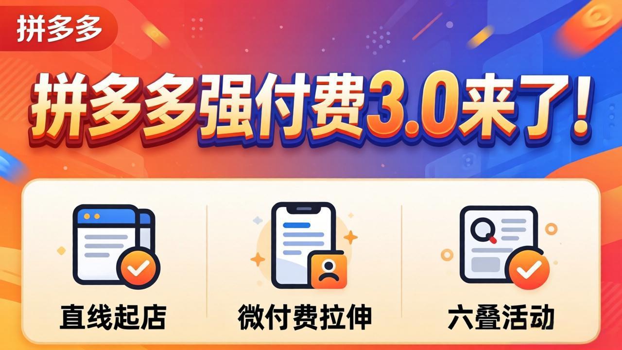 拼多多强付费3.0来了(更新4月| 网创圈