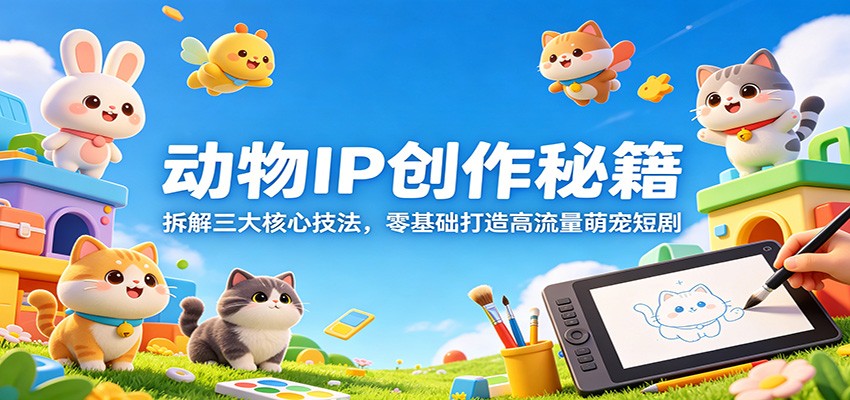 动物IP创作秘籍：拆解三大核心技法，零基础打造高流量萌宠短剧| 网创圈