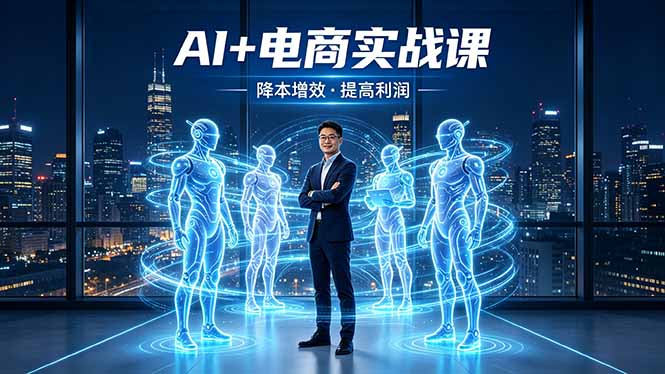 AI+电商实战课，1人+N个AI 智能体，把SOP变AI员工，实现降本增效提高利润| 网创圈