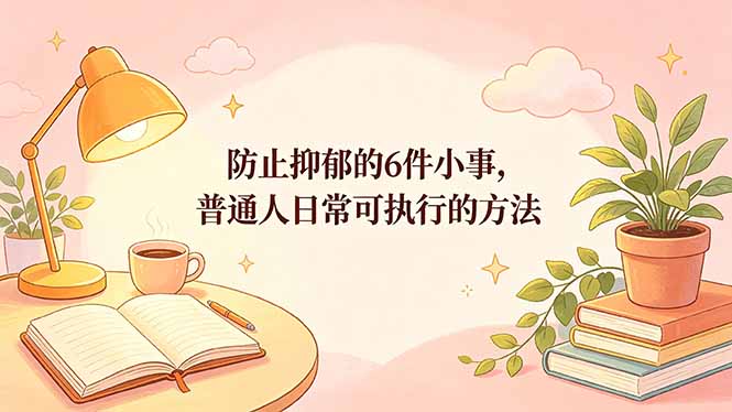 付费文章：防止抑郁的6件小事，普通人日常可执行的方法| 网创圈
