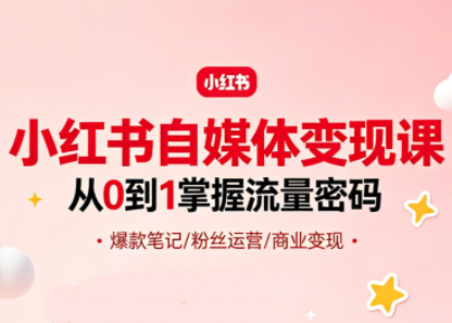 大漂亮·小红书自媒体变现课| 网创圈
