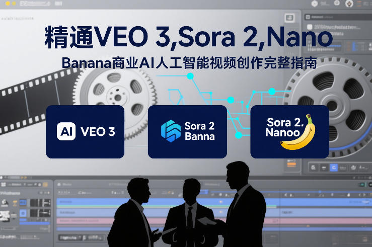 精通VEO 3，Sora 2，Nano Banana商业AI人工智能视频创作完整指南| 副业网