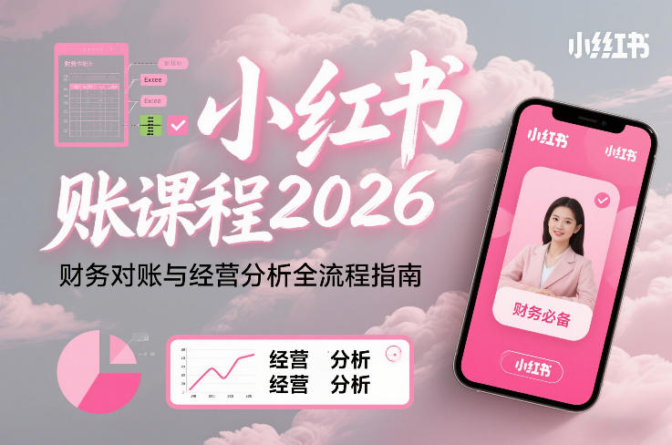 小红书对账课程2026，财务对账与经营分析全流程指南| 副业网
