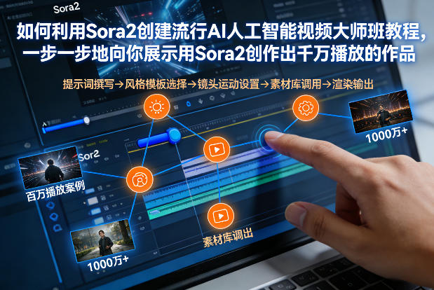 如何利用Sora2创建流行AI人工智能视频大师班，一步一步地向你展示用Sora2创作出千万播放的作品| 副业网