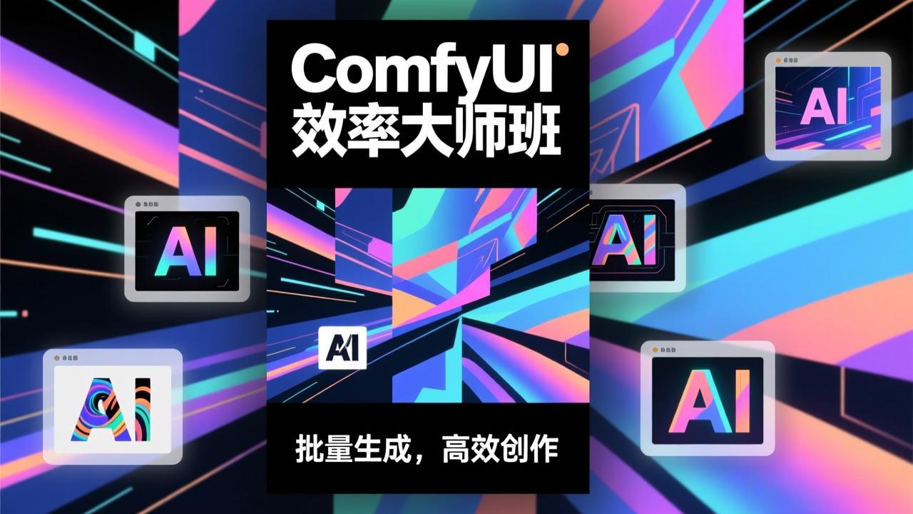 ComfyUI效率大师班：工作流搭建，批量生成，将个人AI出图效率提升5-10倍，月接单收入1-3万| 副业网